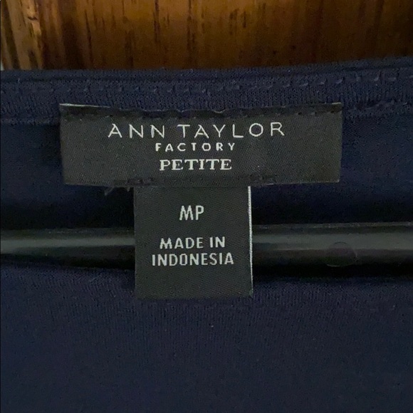 NWOT Anne Taylor Navy dress - Picture 7 of 8